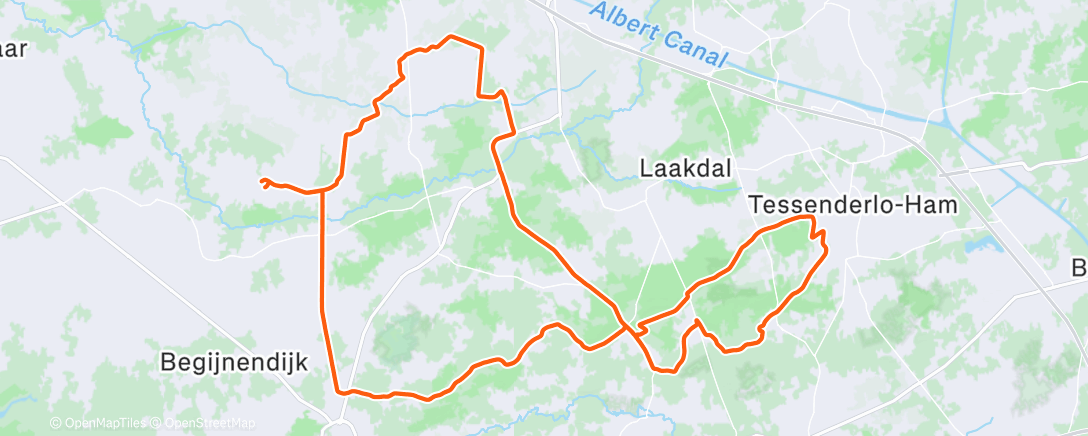 Map of the activity, Monday ☀️