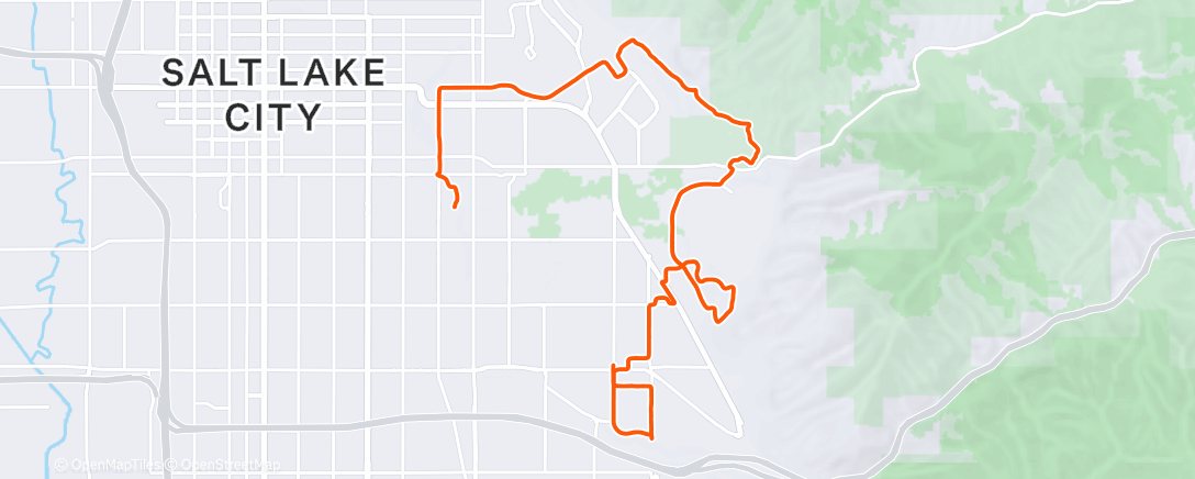 Map of the activity, Lunch Ride