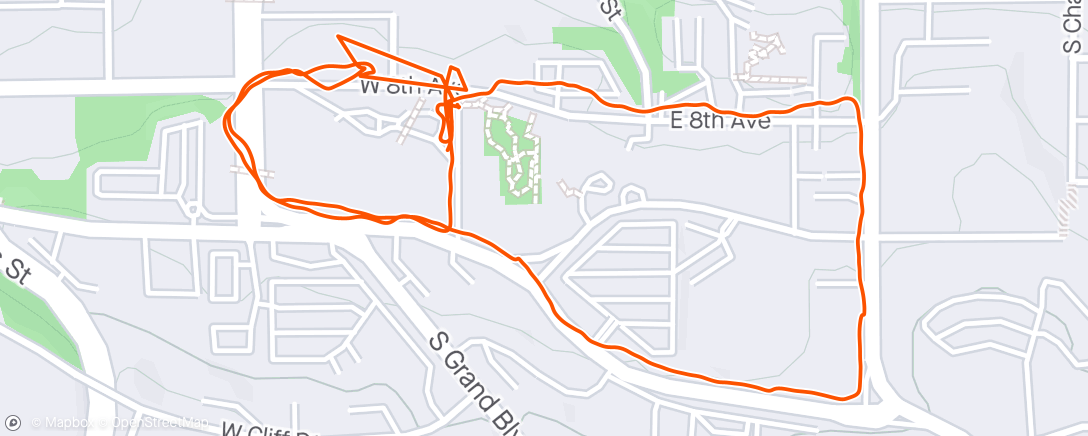 Map of the activity, Walk on morning break