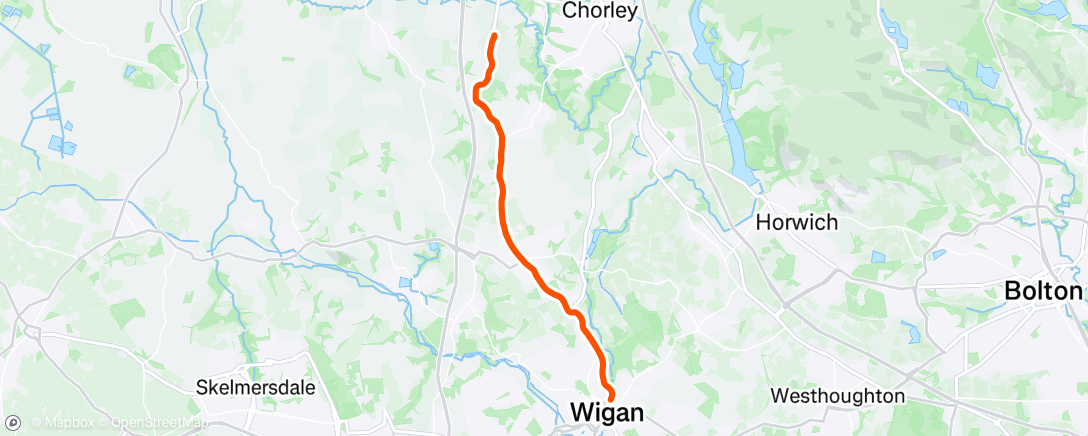Map of the activity, Morning Run