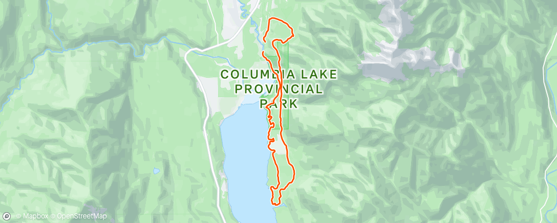 Map of the activity, Fairmont hot springs