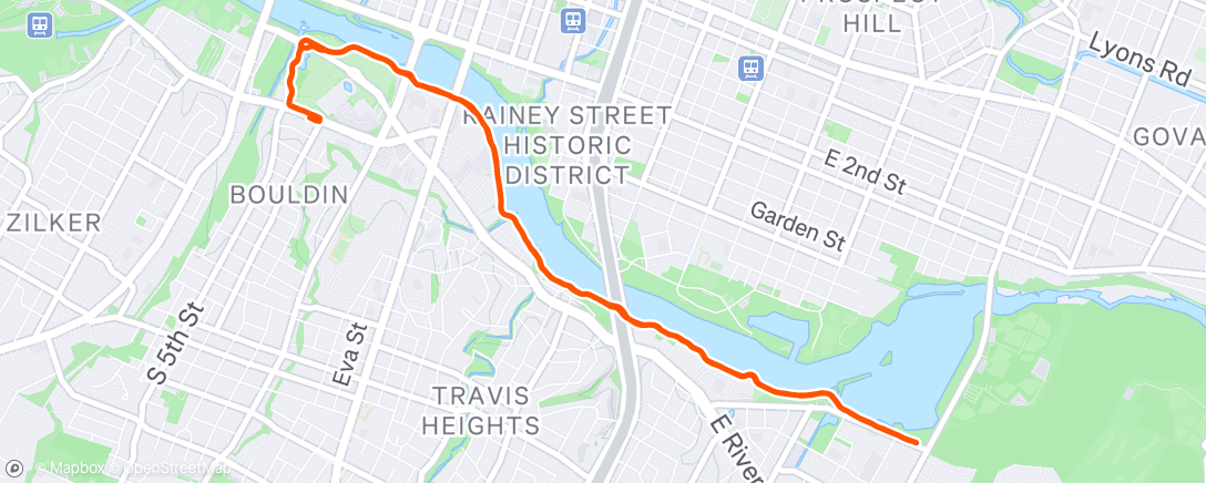 Map of the activity, Classic Texas