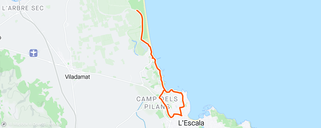 Map of the activity, Familibike
