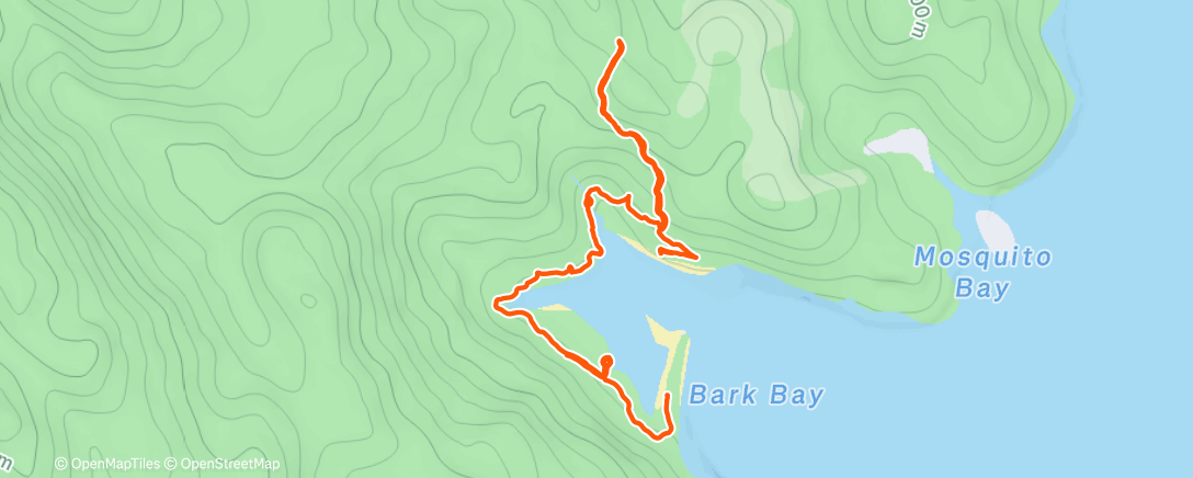 Map of the activity, Afternoon Hike