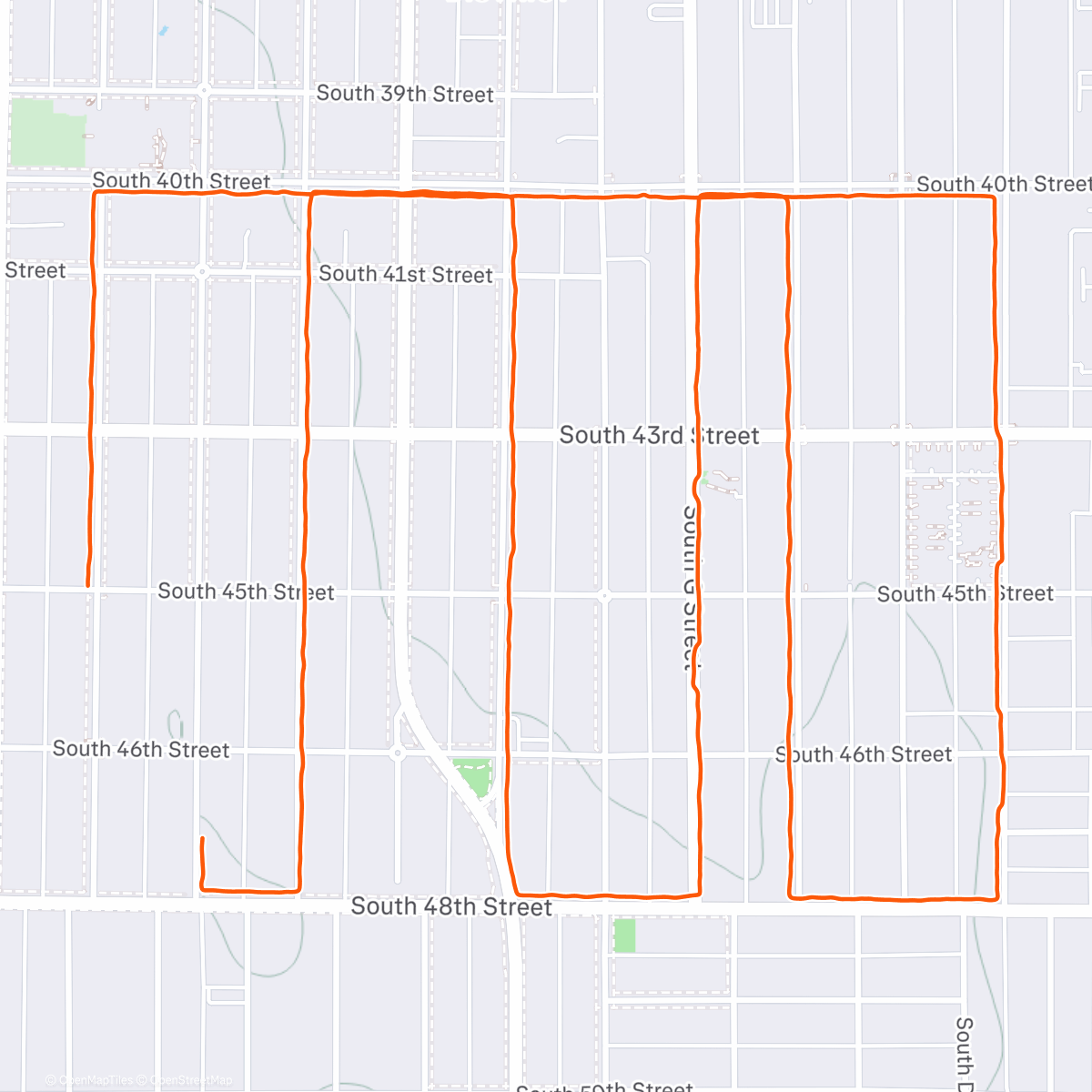 Map of the activity, Afternoon Walk