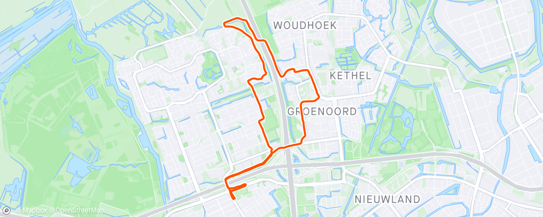 Map of the activity, SOLO Duurloopje