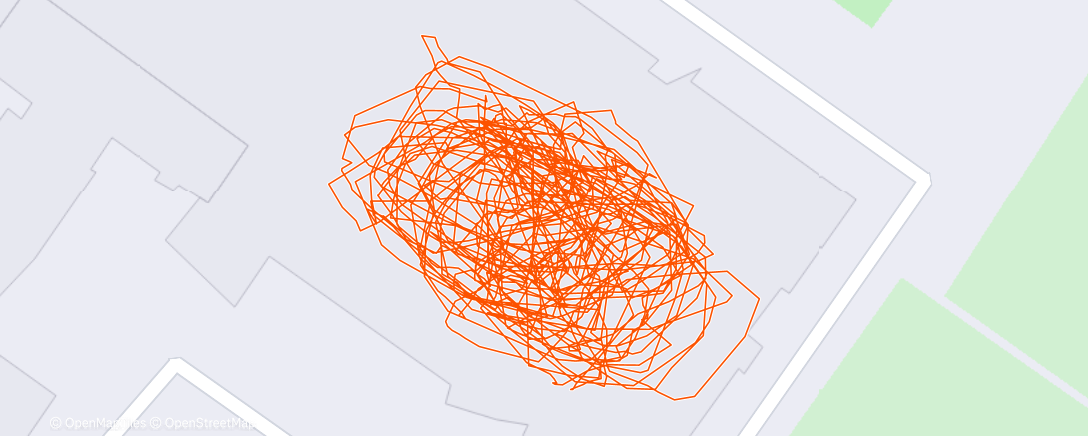Map of the activity, Bruslení s holkama