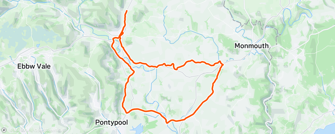 Map of the activity, Afternoon Gravel Ride