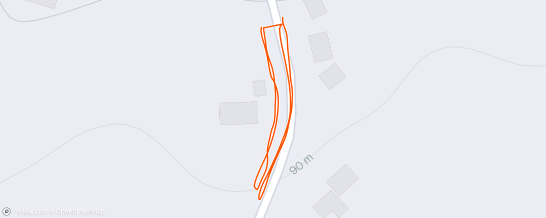 Map of the activity, Morning Run/walk  with Pete
