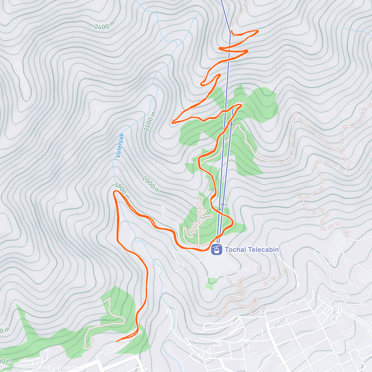 Map of the activity, Morning Trail Run
