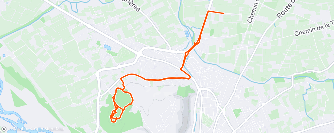 Mapa de la actividad (Sortie VTT dans l'après-midi)