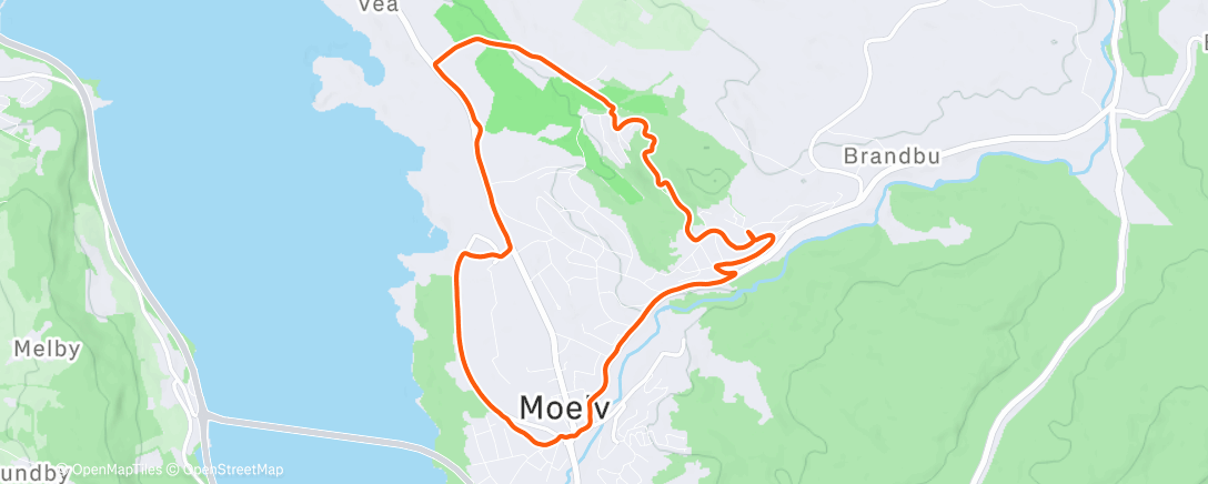 Map of the activity, Jogg