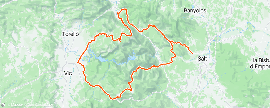 Map of the activity, windy 100 for rupit bread