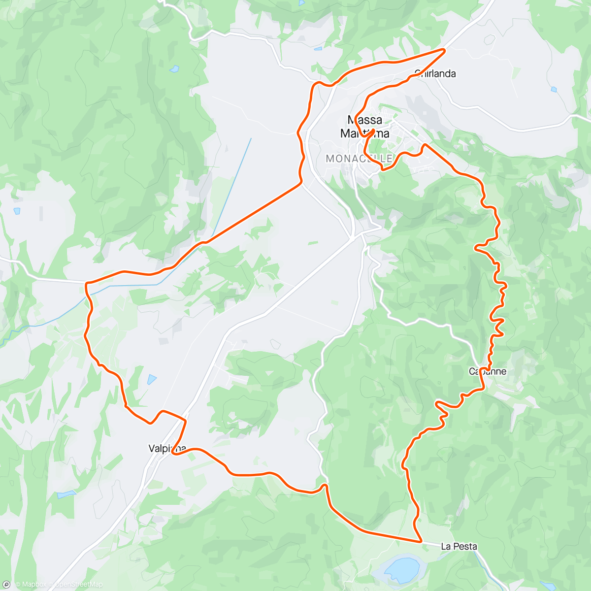 Map of the activity, ROUVY - Valpiana - Tuscany