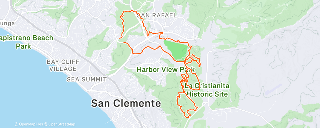 Map of the activity, Z2 climbing