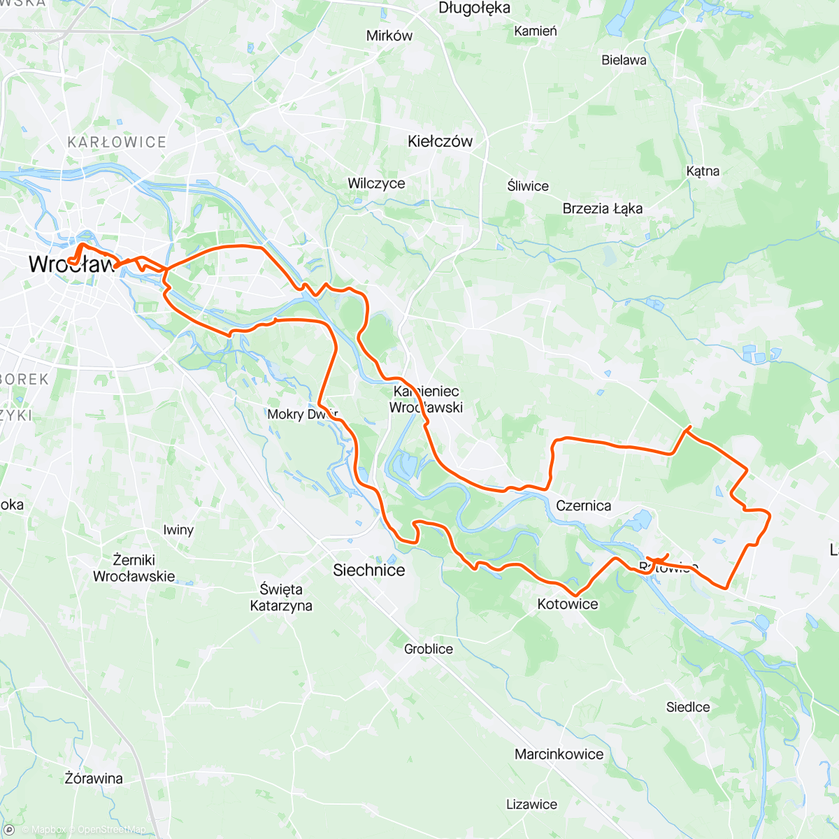Mapa da atividade, Wro 🚴 Ride