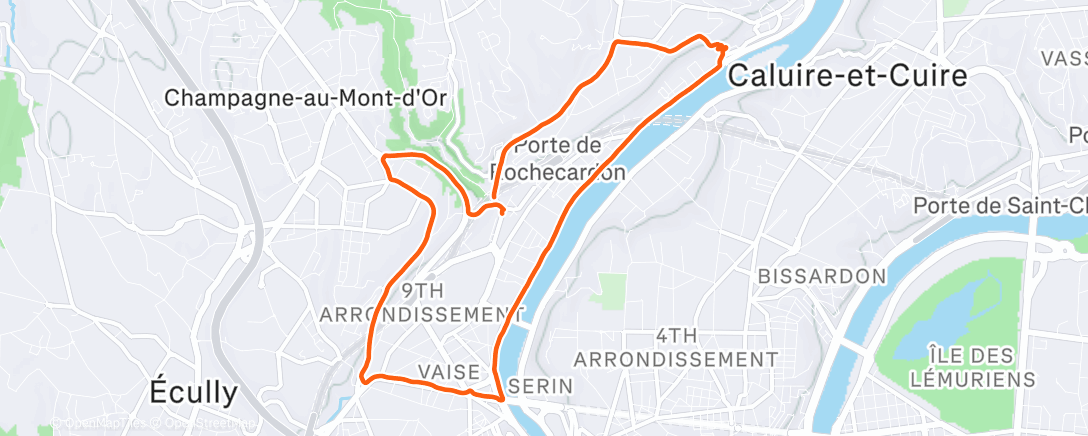 Карта физической активности (Lunch Run)