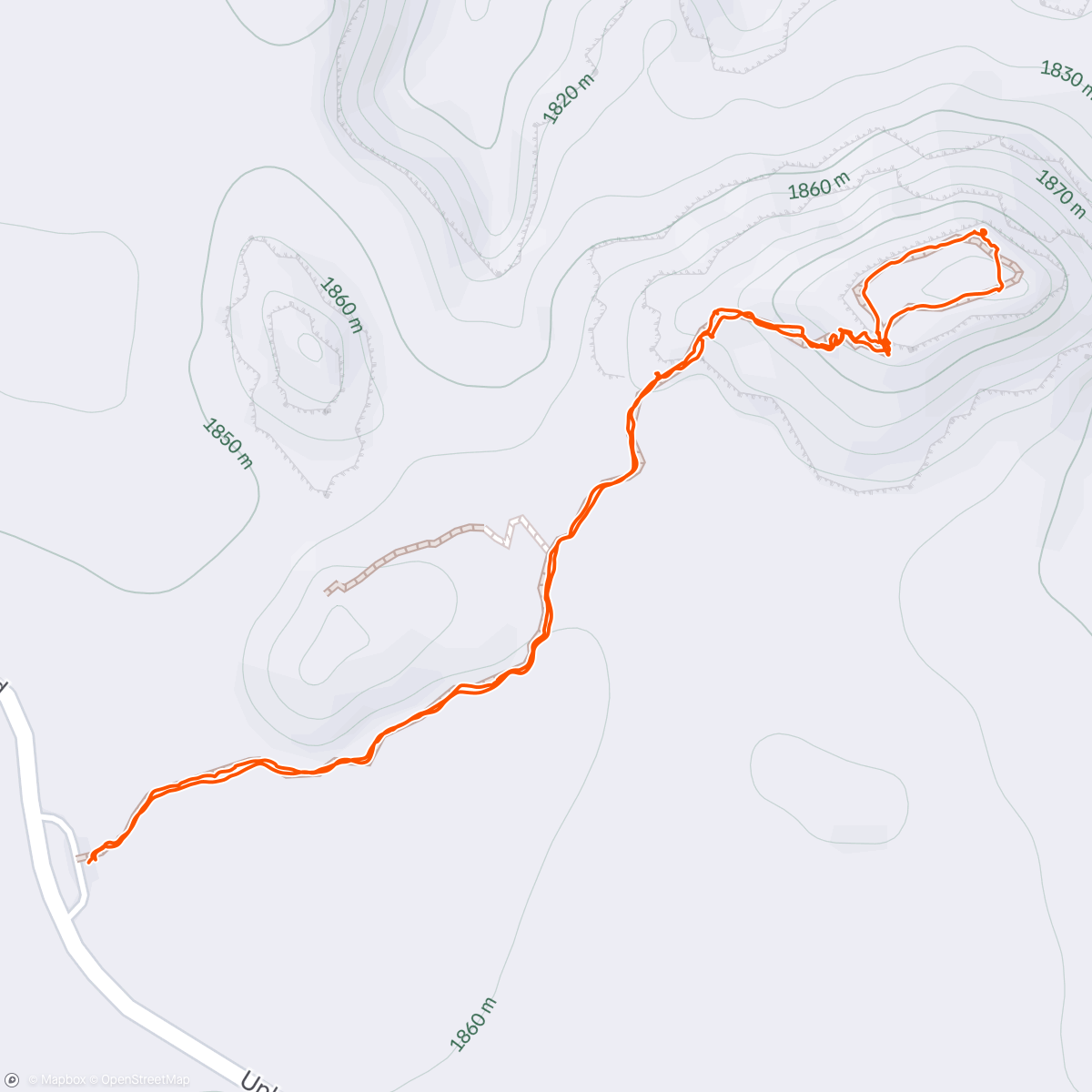 Map of the activity, Aztec Butte- Canyonlands NP