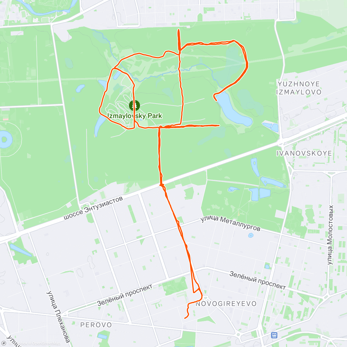 Map of the activity, 24.05.2025 IzMyFive 🧡