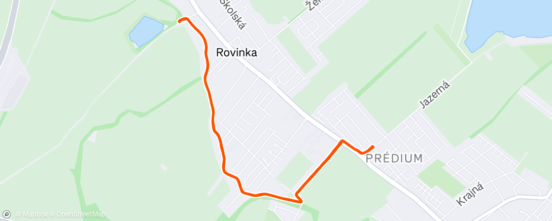 Map of the activity, Morning chill run :)