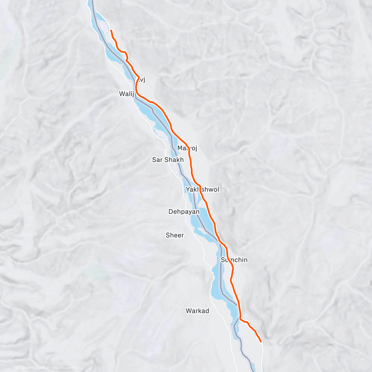 Map of the activity, ROUVY - Wakhan Valley, Ishkashim - Khorog | Tajikistan
