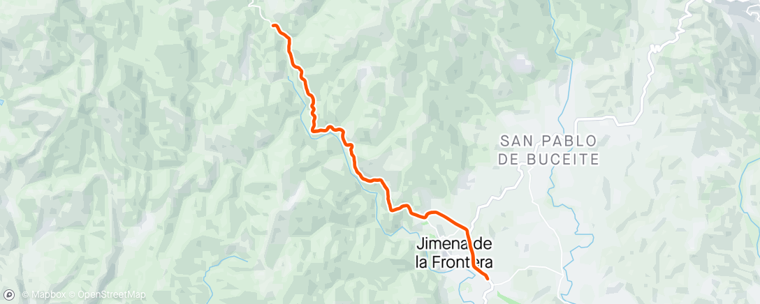 Map of the activity, Las cañillas