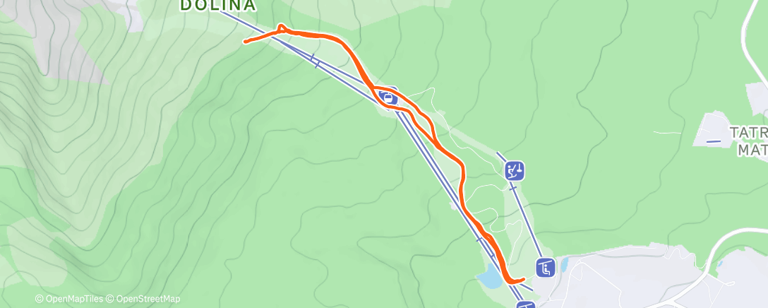 Map of the activity, Morning Backcountry Ski