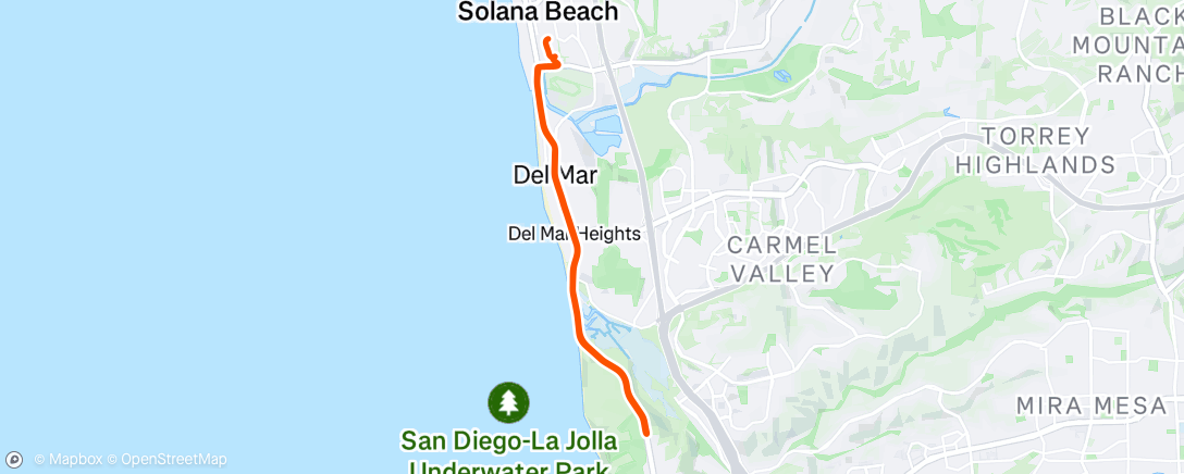Map of the activity, Morning Ride