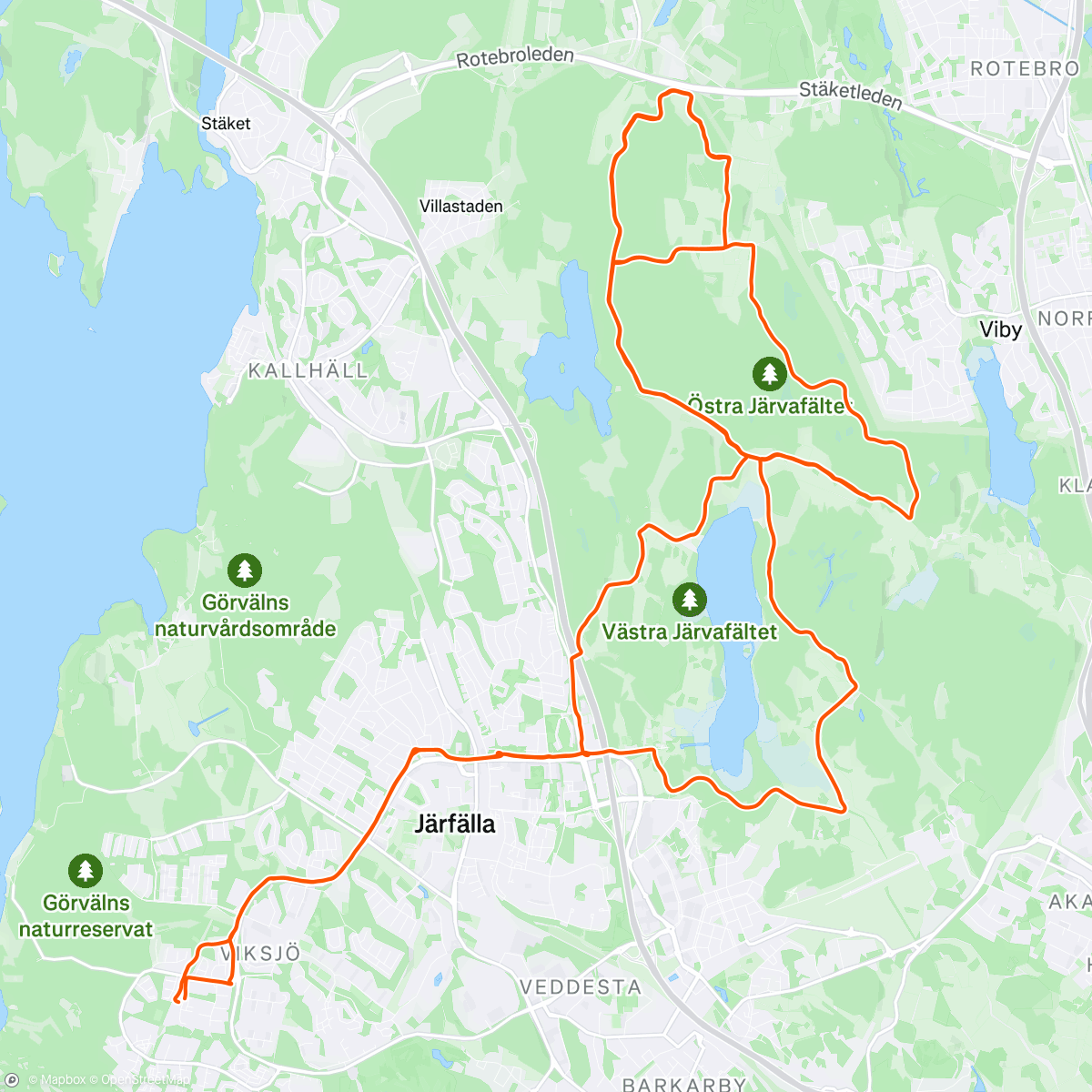 Map of the activity, Power test