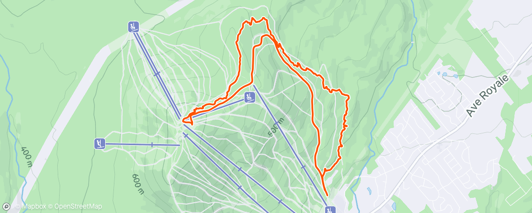 Map of the activity, Ski de randonnée dans l'après-midi