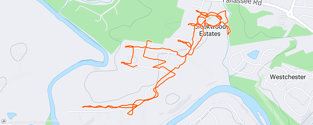 Map of the activity, Morning Hike