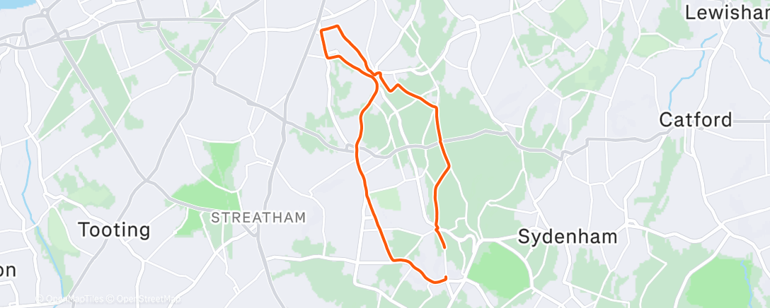 Карта физической активности (Evening Run)