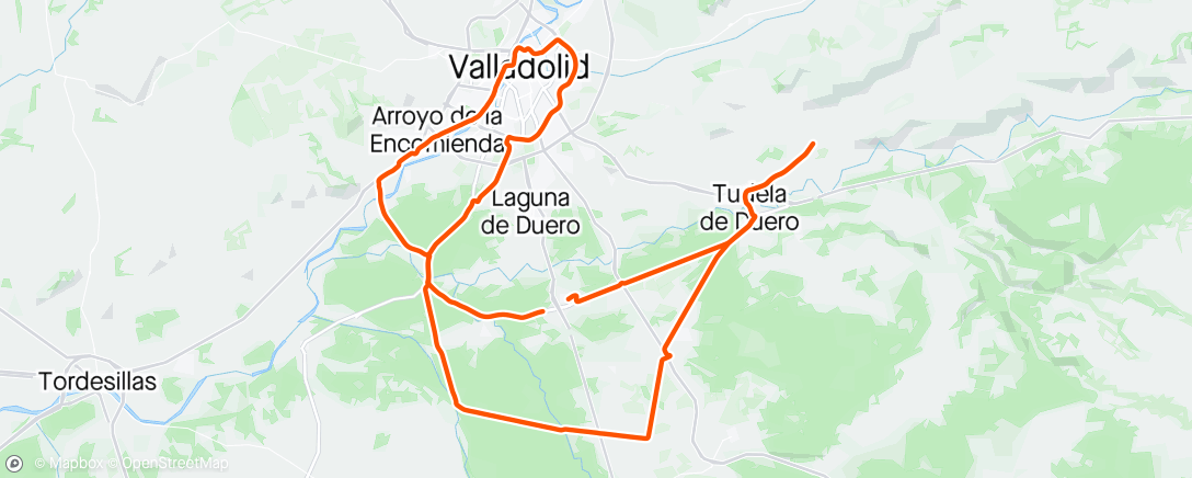 Map of the activity, Centenita de descanso activo.