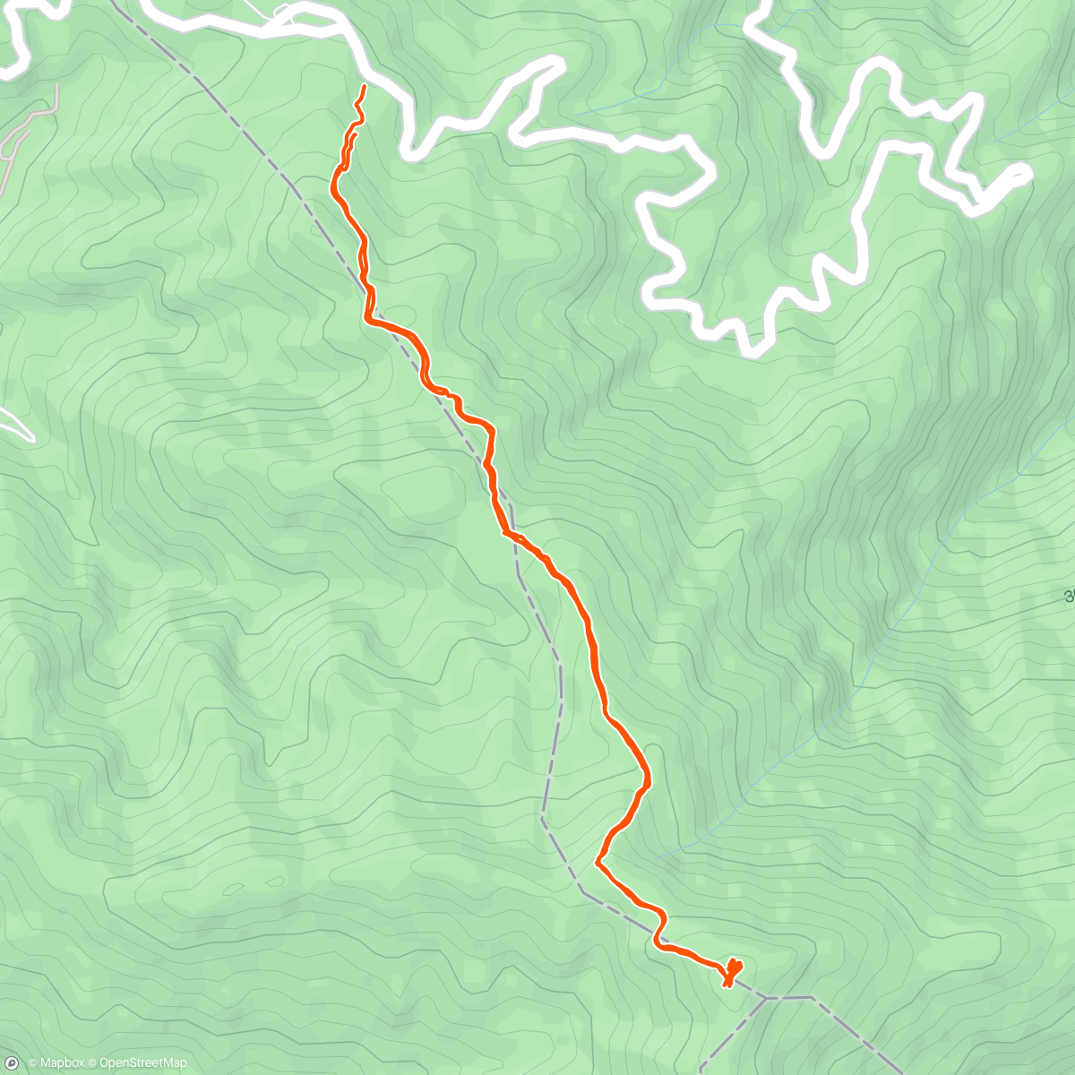 Mapa de la actividad, Lungchutse Hike