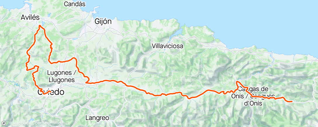 Map of the activity, Asturias 3