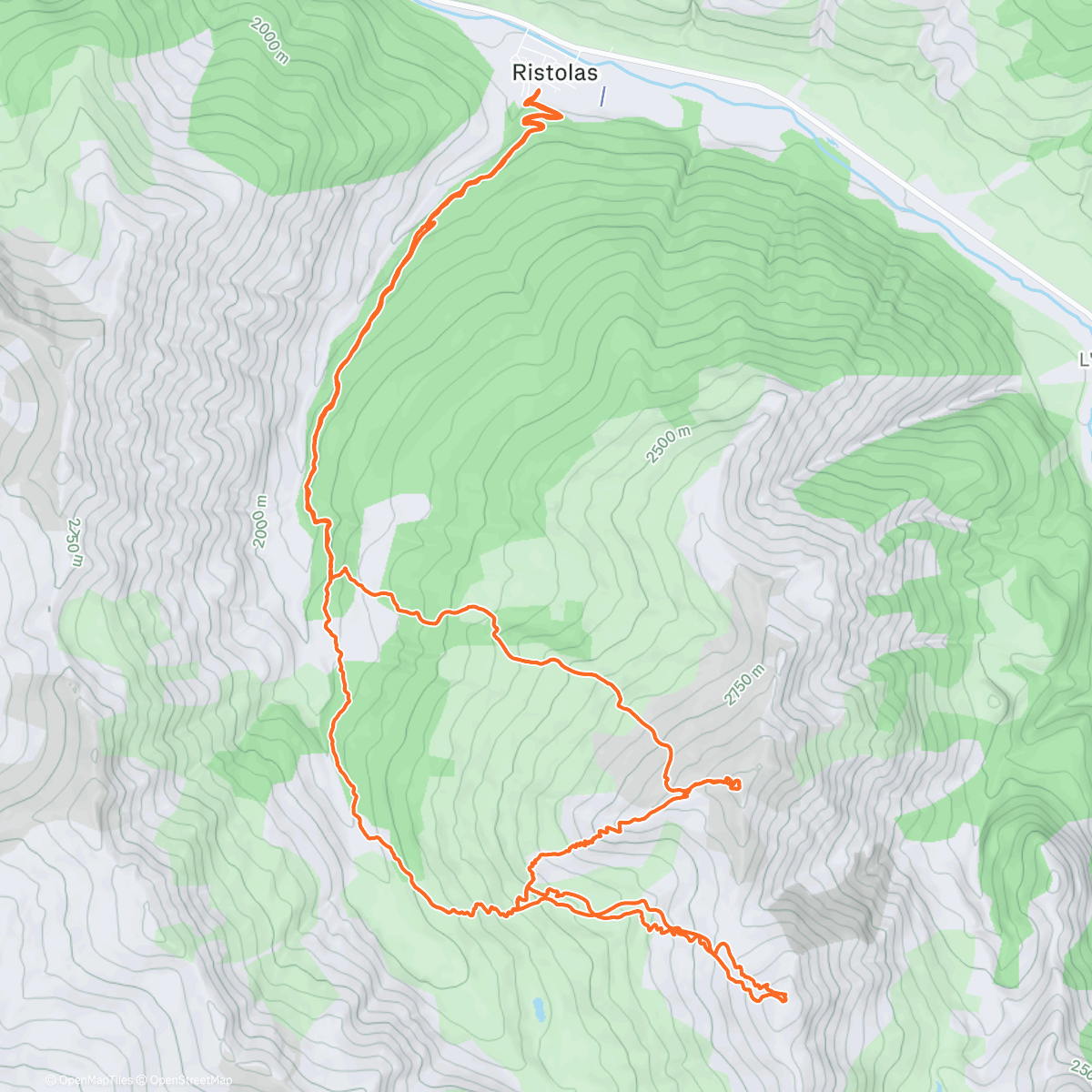Map of the activity, Sparveyre et Ségure