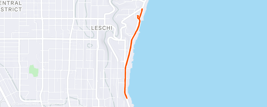 Map of the activity, picking up some pasta and not shipping my package