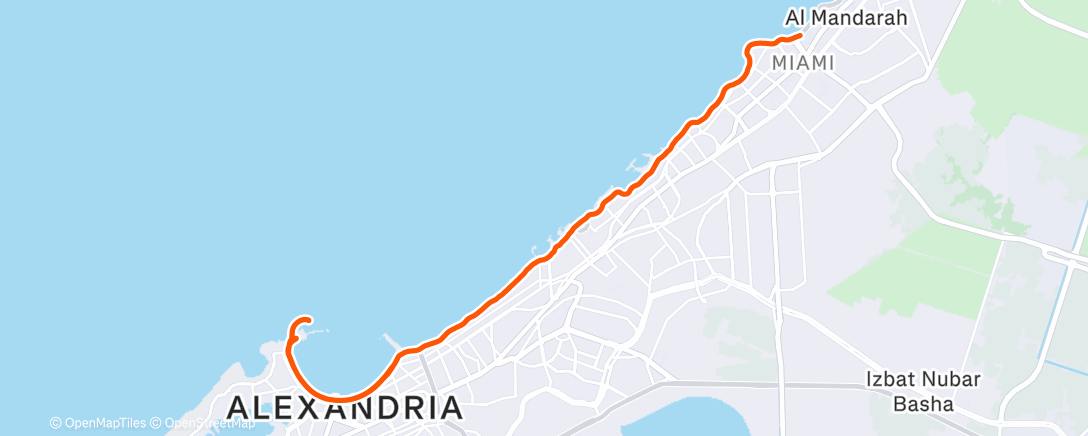 Map of the activity, Утренний забег