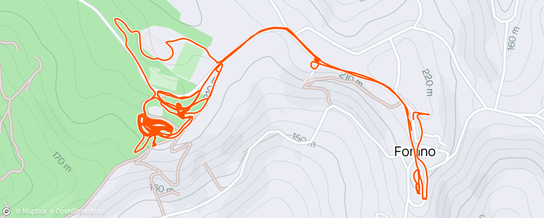 Map of the activity, Giovanissimi Mtb