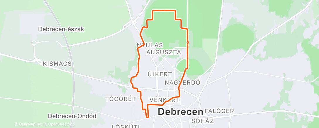Map of the activity, Maraton 47. edzés (-13/3. futás) 🥶