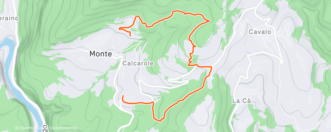 Map of the activity, Lunch Walk