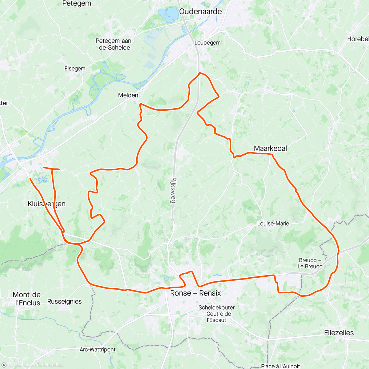 Map of the activity, Vlaamsche Arden light