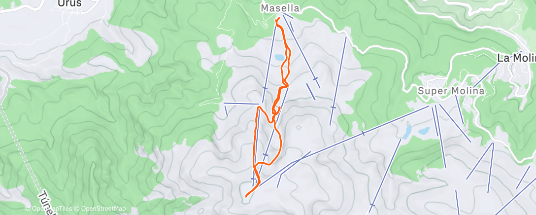 Карта физической активности (Esquí de montaña matutino)