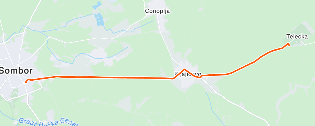 Карта физической активности (Дневной велозаезд)