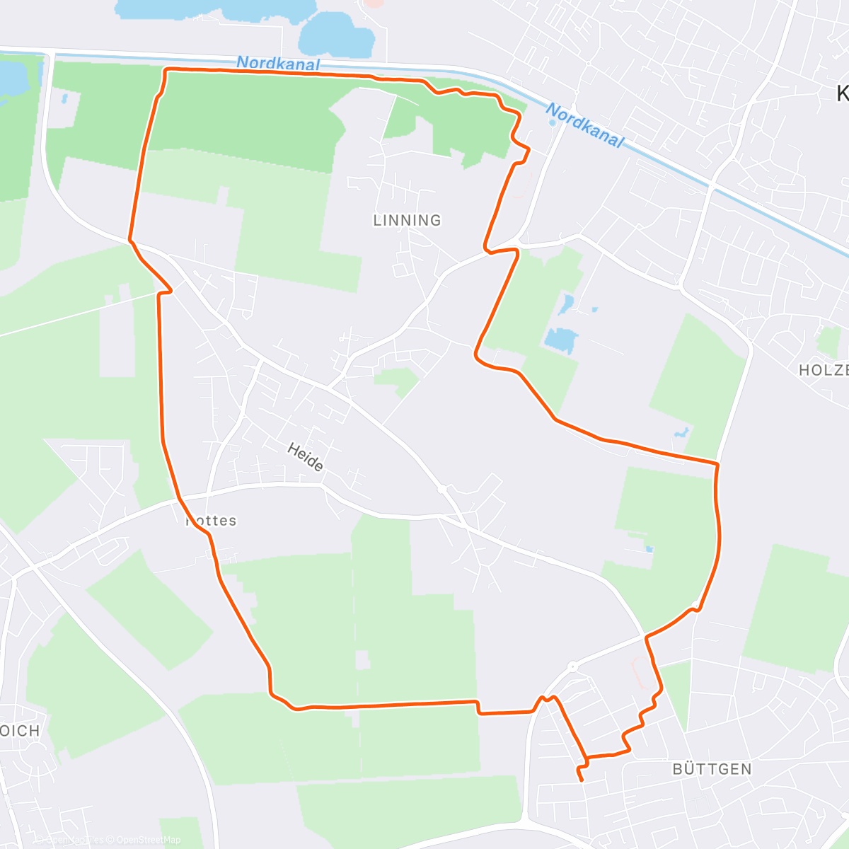 Map of the activity, Mit Paul und Alex zum Vorster Wald