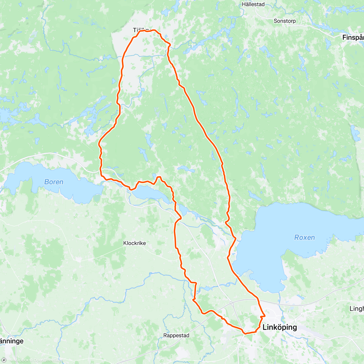Map of the activity, Tjällmo