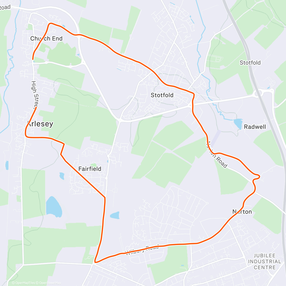 Map of the activity, Morning Run: Endurance test