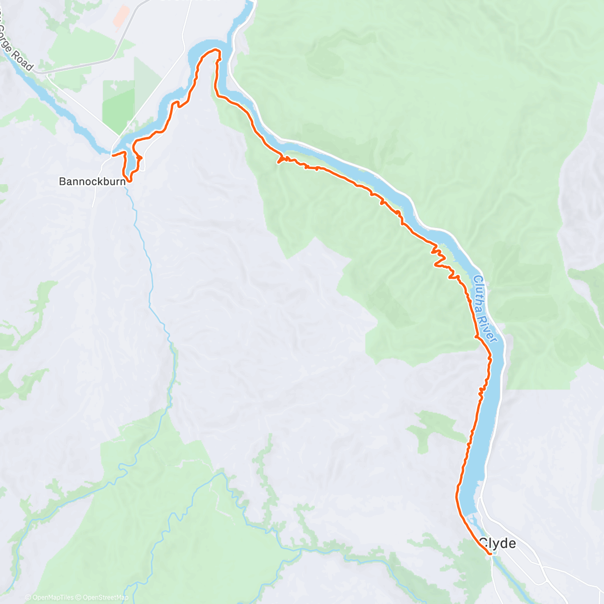 Map of the activity, ROUVY - Dunstan Cycle Trail Pt2 ~ New Zealand