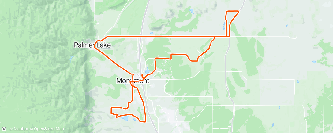 Map of the activity, Was it the 18 hours of travel, riding at 7,500 ft or the three 5am nights in the past week that made me feel the most like shit today?