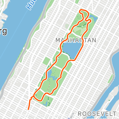 Central Park Run | 11.0 km Running Route on Strava